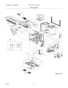 03 - Oven,Cabinet parts for Frigidaire Microwave CFMV164LSA from AppliancePartsPros.com