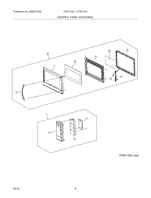 05 - Control Panel,Door, Miscellaneous parts for Frigidaire Microwave CFMV164LSA from AppliancePartsPros.com