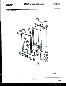 03 - Cabinet Parts parts for Frigidaire Freezer UFS19NL1 from AppliancePartsPros.com