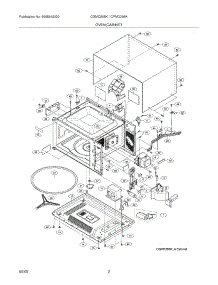 03 - Oven Cabinet parts for Frigidaire Microwave CGMO205KFA from AppliancePartsPros.com