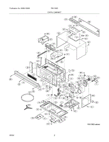 03 - Oven / Cabinet parts for Frigidaire Microwave FMV156DCA from AppliancePartsPros.com