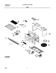 09 - Body parts for Frigidaire Microwave GLMV168KB3 from AppliancePartsPros.com