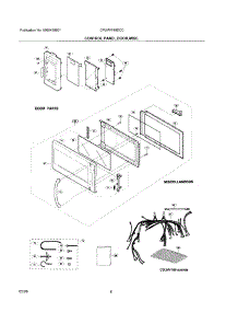 05 - Control Panel / Door parts for Frigidaire Microwave CPLMV169DCC from AppliancePartsPros.com