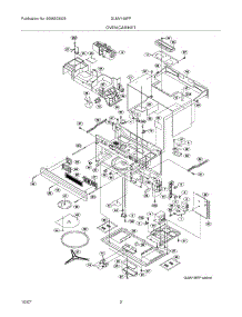 03 - Oven / Cabinet parts for Frigidaire Microwave GLMV169FPBA from AppliancePartsPros.com