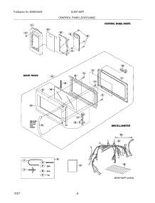05 - Control Panel / Door / Misc parts for Frigidaire Microwave GLMV169FPBA from AppliancePartsPros.com
