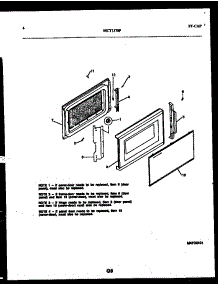 03 - Door Parts parts for Frigidaire Microwave MCT1370P3 from AppliancePartsPros.com