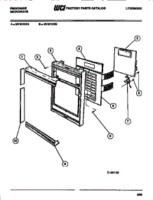 02 - Electrical Controls, Panel, Trim parts for Frigidaire Microwave MVH1199N from AppliancePartsPros.com