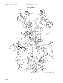 03 - Oven / Cabinet parts for Frigidaire Microwave PLMV169DCB from AppliancePartsPros.com