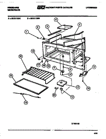 04 - Cabinet parts for Frigidaire Microwave MVH1199N from AppliancePartsPros.com