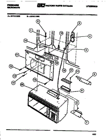 05 - Mounting Plate parts for Frigidaire Microwave MVH1199N from AppliancePartsPros.com