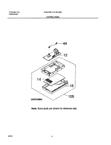05 - Control Panel parts for Frigidaire Microwave PLMV168CC1 from AppliancePartsPros.com