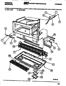 07 - Vent parts for Frigidaire Microwave MVH1199N from AppliancePartsPros.com
