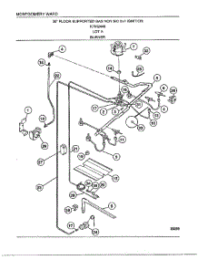 30" Gas Range / Burner parts for Frigidaire Range 2440A from AppliancePartsPros.com