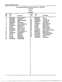 30" Gas Range / Burner Page 2 parts for Frigidaire Range 2440A from AppliancePartsPros.com