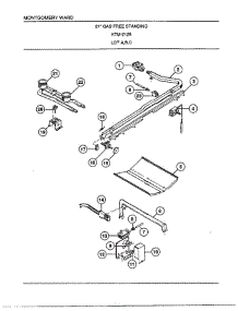 21" Gas Free Standing Page 3 parts for Frigidaire Range 2129A from AppliancePartsPros.com