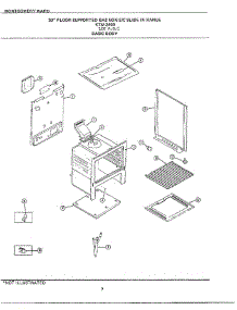 30` Floor Broiler Pan parts for Frigidaire Range 2408B from AppliancePartsPros.com
