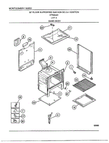 30" Gas Range / Basic Body parts for Frigidaire Range 2440A from AppliancePartsPros.com