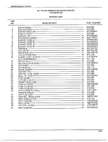 30" Floor / Burner Assy Page 2 parts for Frigidaire Range 2478B from AppliancePartsPros.com