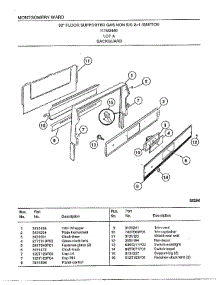 30" / Backguard parts for Frigidaire Range 2440A from AppliancePartsPros.com
