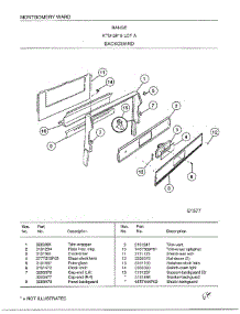 Range-Backguard parts for Frigidaire Range 2819A from AppliancePartsPros.com