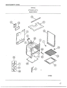 Range Basic Body parts for Frigidaire Range 2819A from AppliancePartsPros.com