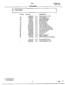 Backguard Page 2 parts for Frigidaire Range 283440C from AppliancePartsPros.com