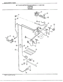 30" Floor Supported Gas Burner parts for Frigidaire Range 2448A from AppliancePartsPros.com