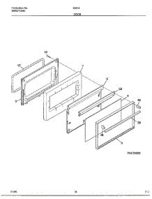Door parts for Frigidaire Range 280447C from AppliancePartsPros.com