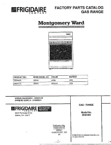 Gas Range Front Cover parts for Frigidaire Range 283440A from AppliancePartsPros.com