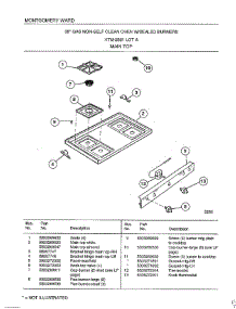 Main Top parts for Frigidaire Range 2861A from AppliancePartsPros.com