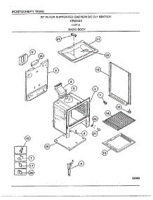 30" / Basic Body parts for Frigidaire Range 2440A from AppliancePartsPros.com