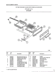 Broiler parts for Frigidaire Range 2861A from AppliancePartsPros.com
