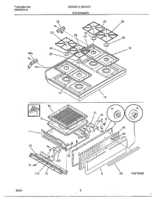 Top / Drawer parts for Frigidaire Range 283440A from AppliancePartsPros.com
