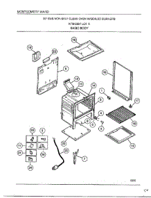 Basic Body parts for Frigidaire Range 2861A from AppliancePartsPros.com