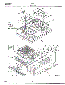 Top / Drawer parts for Frigidaire Range 283440C from AppliancePartsPros.com