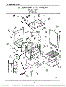 Basic Body parts for Frigidaire Range 2891 from AppliancePartsPros.com