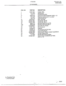 Top / Drawer Page 2 parts for Frigidaire Range 2883-80A from AppliancePartsPros.com