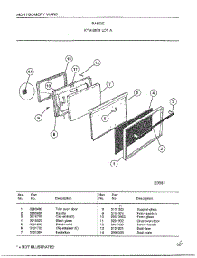 Range Page 15 parts for Frigidaire Range 2819A from AppliancePartsPros.com