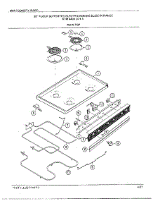 30" Floor / Main Top parts for Frigidaire Range 4408A from AppliancePartsPros.com