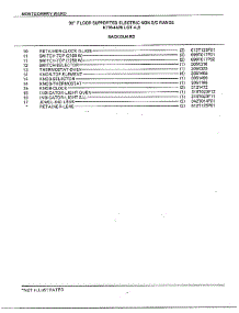 30" Floor / Backguard Page 2 parts for Frigidaire Range 4428A from AppliancePartsPros.com