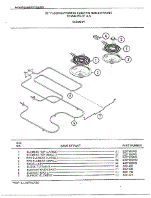 30" Floor / Element parts for Frigidaire Range 4428A from AppliancePartsPros.com
