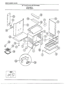 30" Electric Range / Basic Body parts for Frigidaire Range 4420A from AppliancePartsPros.com