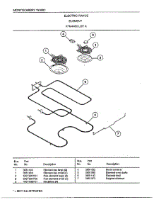 Electric Range / Element parts for Frigidaire Range 4450A from AppliancePartsPros.com