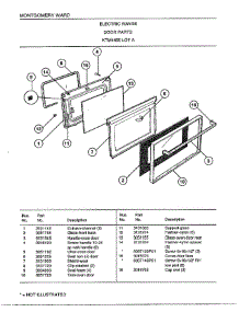 Electric Range / Door parts for Frigidaire Range 4450A from AppliancePartsPros.com