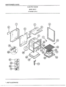 Electric Range / Basic Body parts for Frigidaire Range 4450A from AppliancePartsPros.com
