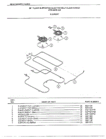 30" Floor Supported Elec Element parts for Frigidaire Range 4478A from AppliancePartsPros.com