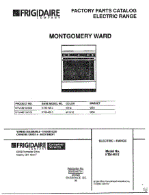 Cover Page parts for Frigidaire Range 4813-80B from AppliancePartsPros.com