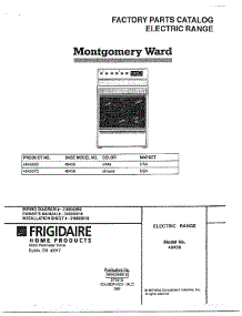 Electric Range parts for Frigidaire Range 484360D from AppliancePartsPros.com