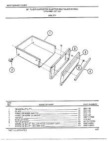 30" Floor Supported Elec Utility parts for Frigidaire Range 4468D from AppliancePartsPros.com