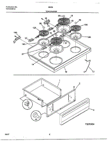 Top / Drawer parts for Frigidaire Range 484360D from AppliancePartsPros.com